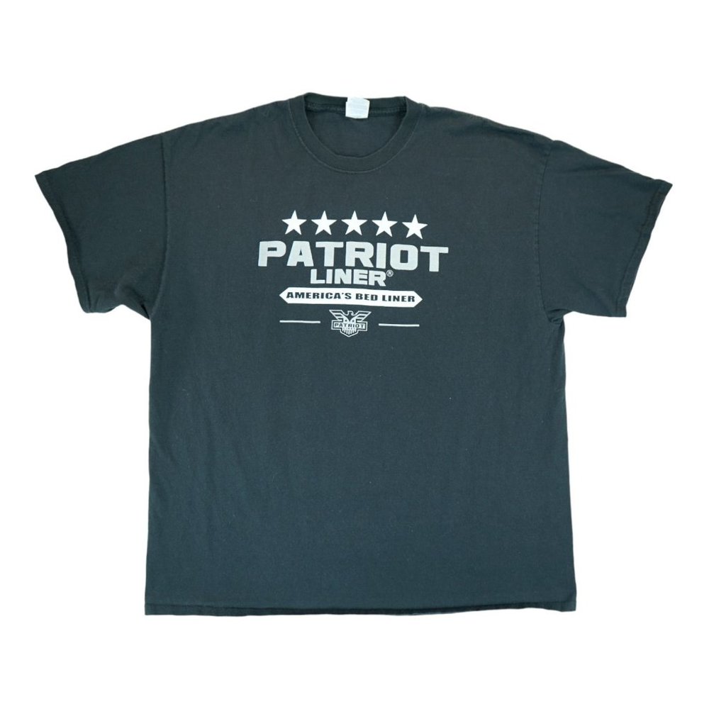 Port & Company Style Men's T-Shirt PATRIOT LINER Black Size 2XL